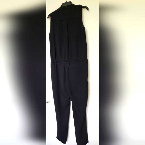 Vince Sleveless Drawstring Button up Jumpsuit Size 6 - Picture 7 of 8